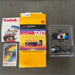 Kodak Charmera Keychain Digital Camera - Black and Rainbow